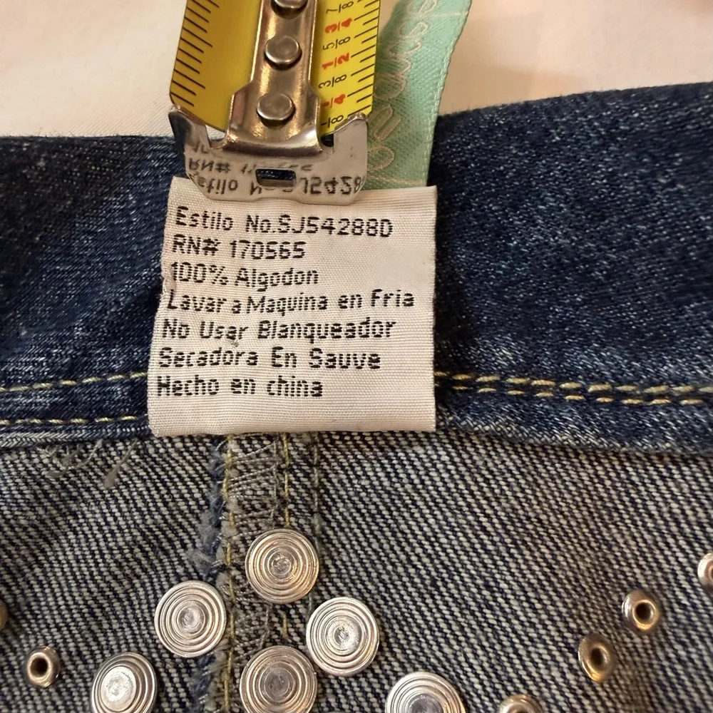 RARE By Deep Los Angeles HEAVILY Studded Denim Vest/Boutique Piece - Medium - Picture 7 of 9